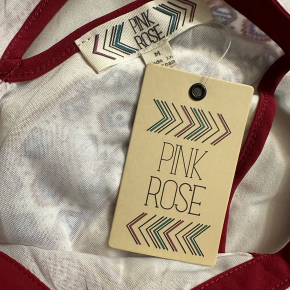 🆕 Pink Rose Gold Vert Tribal Dress - Picture 3 of 3